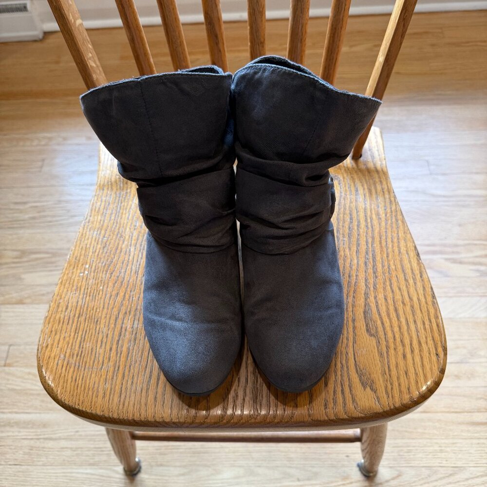 Cloudwalkers - Women's Serena Ankle Boots - Grey Suede-Look